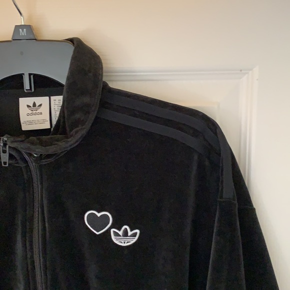 Adidas Originals Black Tracksuit Jacket 💕 NEW - Picture 3 of 7